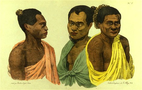 Louis Choris – Three Inhabitants of the Sandwich Islands