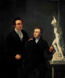 Louis Royer (1787-1868), beeldhouwer en Albertus Bernardus Roothaan (1793-1847), makelaar in effecten, kunstvriend en bevorderaar der wetenschappen Rijksmuseum SK-A-1114