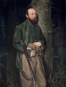 Louis Ferdinand von Rayski - The Royal Saxon Forestry Inspector Carl Ludwig von Schönberg - WGA19022. Free illustration for personal and commercial use.