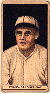Louis Evans, St. Louis Cardinals, baseball card portrait LCCN2008677946