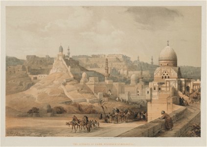 Louis Haghe (British, 1806-1885), F.G.Moon, 20 Threadneedle Street, London, David Roberts (British, 1796-1864) - Egypt and Nubia, Volume III, The Citadel of Cairo, Residence of Mehemet Ali - 2012.170 - Cleveland Museum of Art