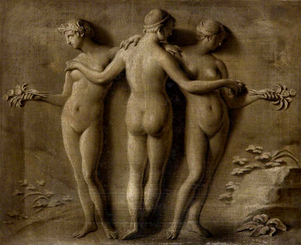 Louis Gabriel Blanchet (1705-1772) - Simulated Relief of the Three Graces - 872542 - National Trust