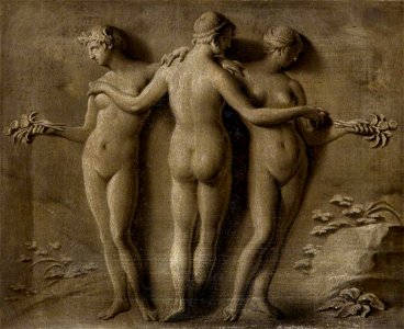 Louis Gabriel Blanchet (1705-1772) - Simulated Relief of the Three Graces - 872542 - National Trust