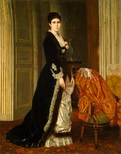 Louis Roux Portrait de Mme Aubry-Vites 1878