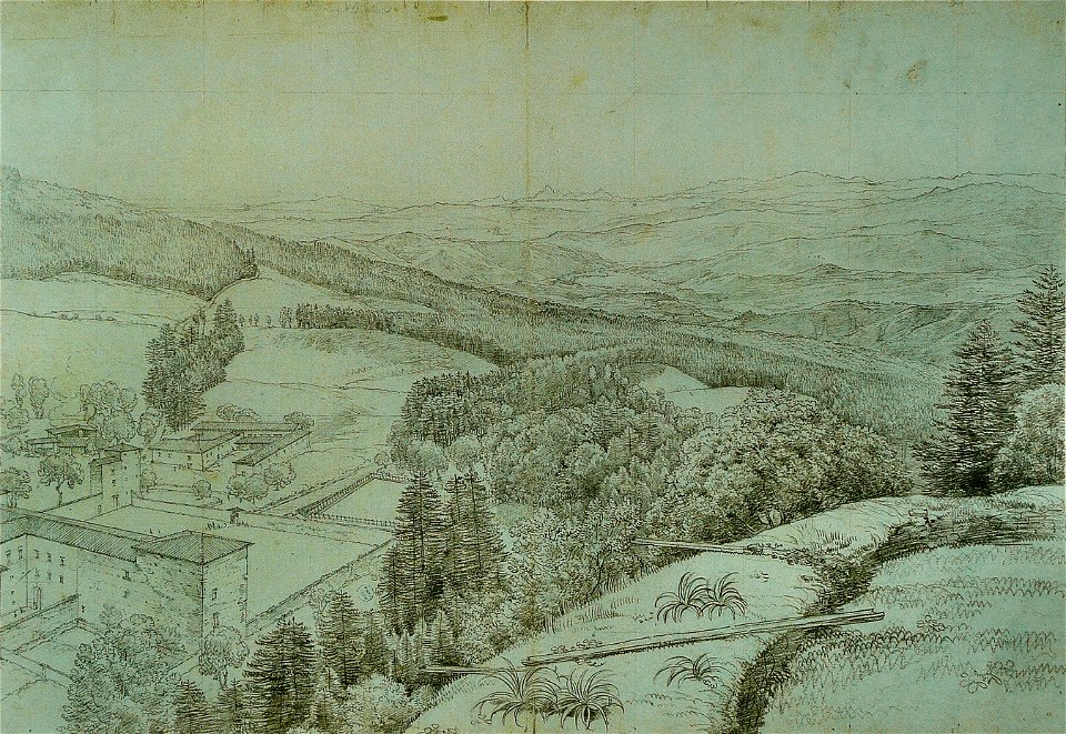 Louis Gauffier - La vallée de l'Arno