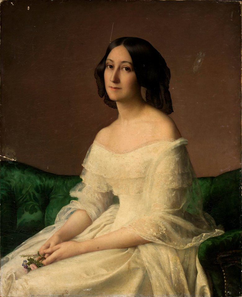 Louis Janmot - Portrait of Hortense Thayer née Bertrand - M.Ob.1255 - National Museum in Warsaw