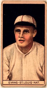 Louis Evans, St. Louis Cardinals, baseball card portrait LCCN2008677946