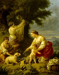 Louis Jean François Lagrenée (1725-1805) - 'La mère complaisante' - 732293 - National Trust