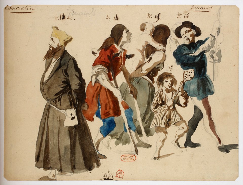Louise Bertin - La Esmeralda - costume design by Louis Boulanger 21 - 13bis-17. Truands