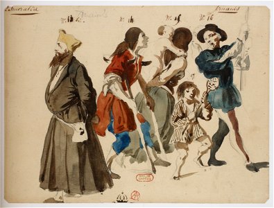 Louise Bertin - La Esmeralda - costume design by Louis Boulanger 21 - 13bis-17. Truands
