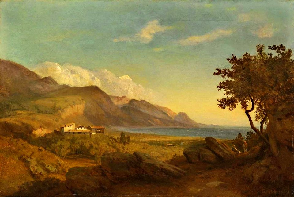 Louis Gurlitt - Blick auf den Gardasee