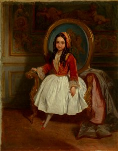Louis Gallait (1810-87) - Princess Charlotte of Belgium (1840-1927) - RCIN 403630 - Royal Collection