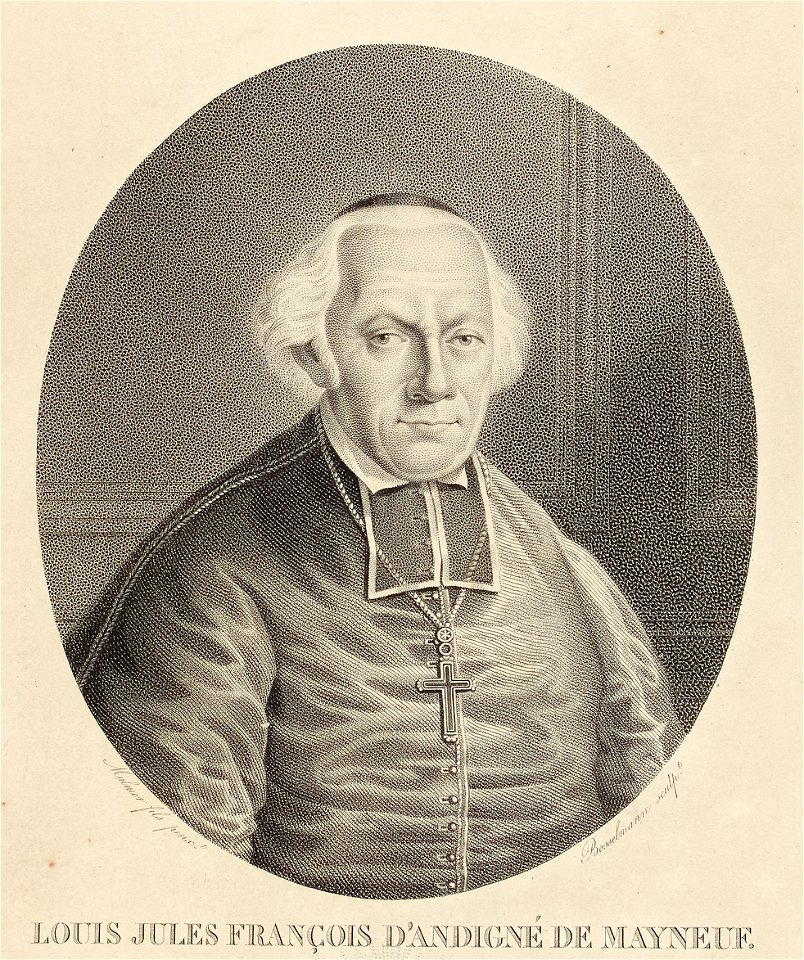 Louis Jules François d'Andigné de Mayneuf, évêque de Nantes
