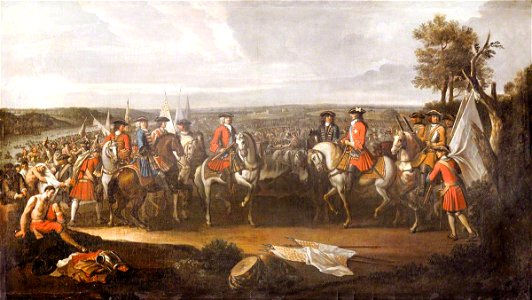 Louis Laguerre (1663-1721) (possibly) - The Duke of Marlborough at the Battle of Blenheim, The Surrender of Maréchal Tallard (eight ricordi - 1176007 - National Trust