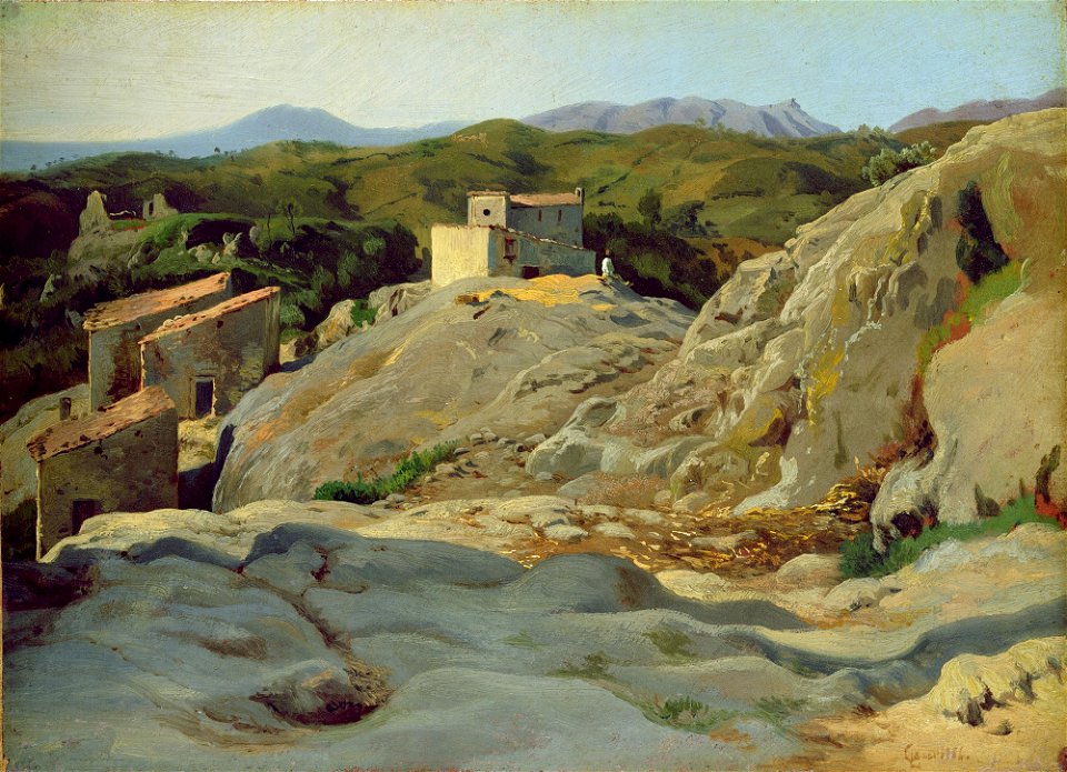Louis Gurlitt - Ein Dorf in den Bergen