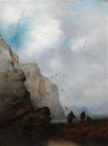Louis Hoguet Fischer an der Küste der Normandie