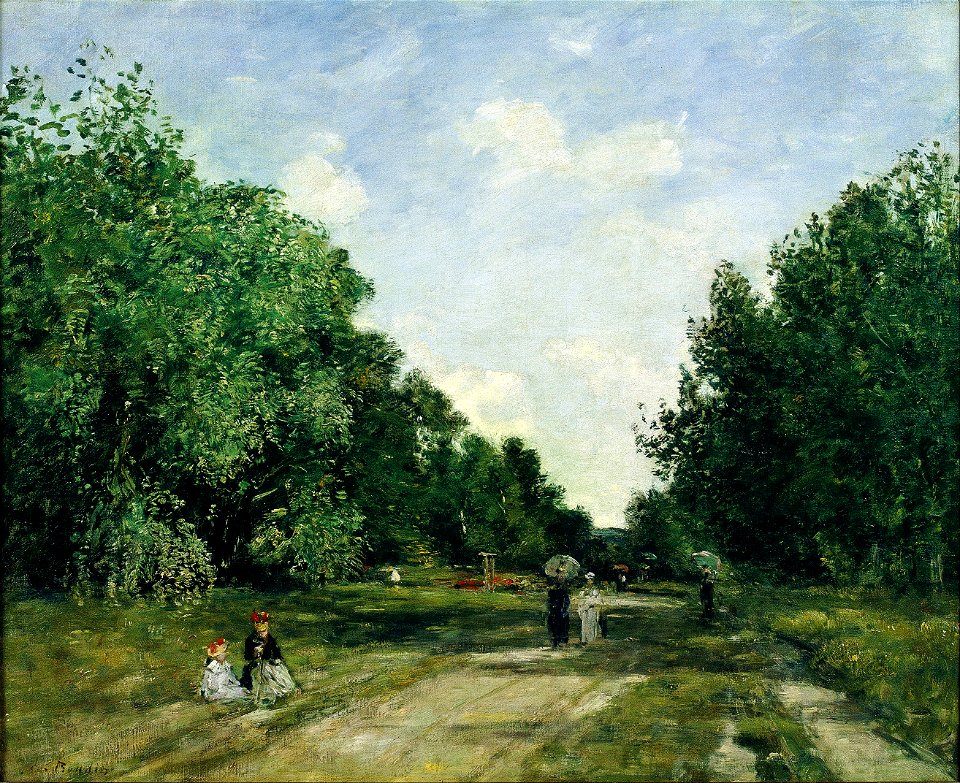Louis-Eugène Boudin - Parc Cordier in Trouville - Google Art Project