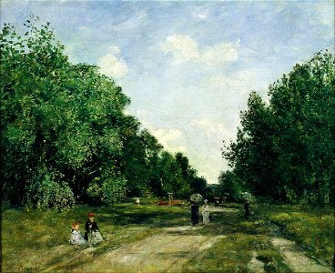 Louis-Eugène Boudin - Parc Cordier in Trouville - Google Art Project
