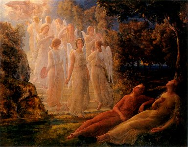 Louis Janmot - Poème de l'âme 12 - L’Échelle d’or