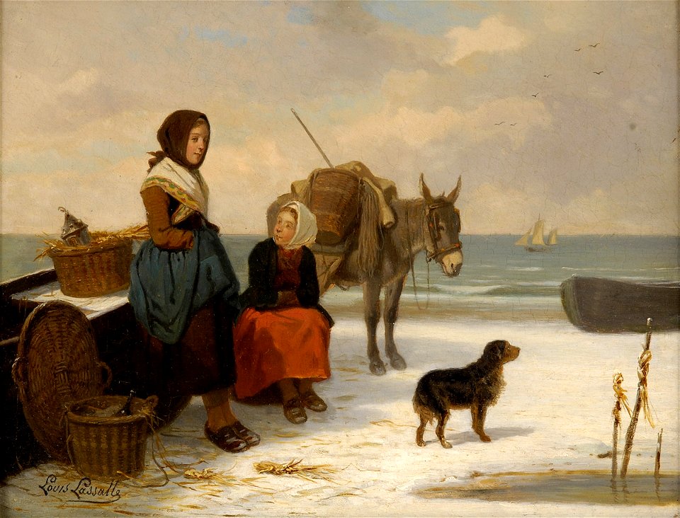 Louis Simon Cabaillot-Lassalle Warten auf den Fang