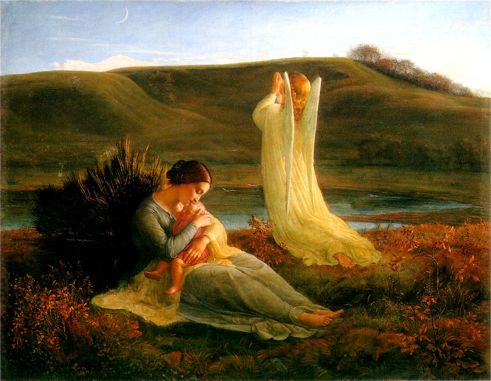 Louis Janmot - Poème de l'âme 3 - L’Ange et la mère