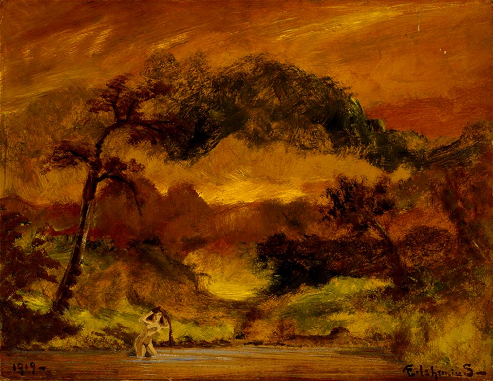 Louis M. Eilshemius - Overhanging Branches - 1989.43.1 - Smithsonian American Art Museum