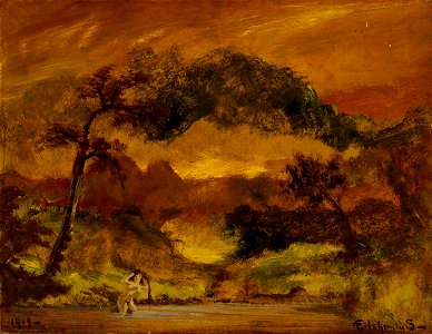 Louis M. Eilshemius - Overhanging Branches - 1989.43.1 - Smithsonian American Art Museum