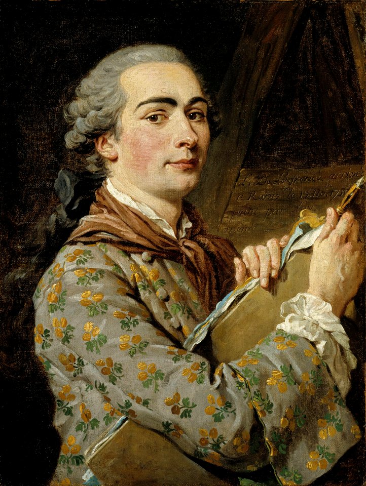 Louis Jean Francois Lagrenée - Self-portrait. Free illustration for personal and commercial use.