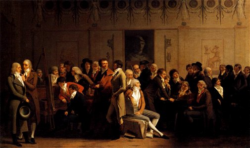 Louis-Léopold Boilly - Meeting of Artists in Isabey's Studio - WGA02347