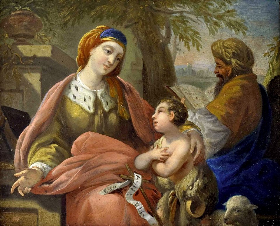 Louis Jean François Lagrenée (circle) Elisabeth und Johannes mit Zacharias
