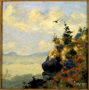 Louis Michel Eilshemius - Summer Landscape with Hawk - Google Art Project