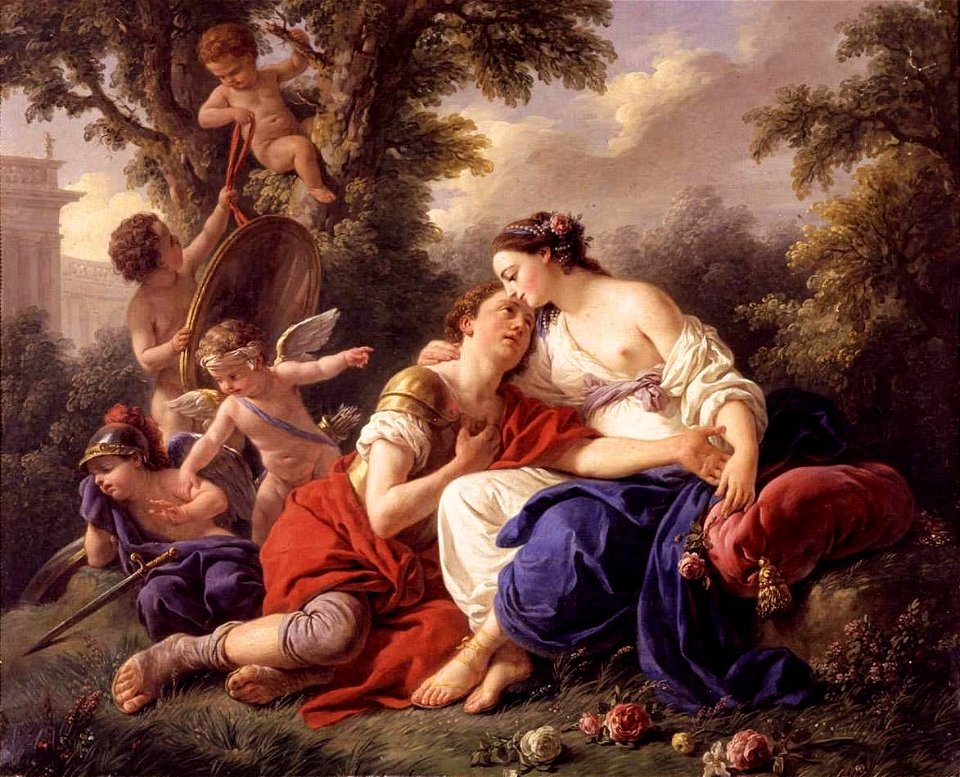 Louis Jean Francois Lagrenée - Rinaldo and Armida - WGA12383