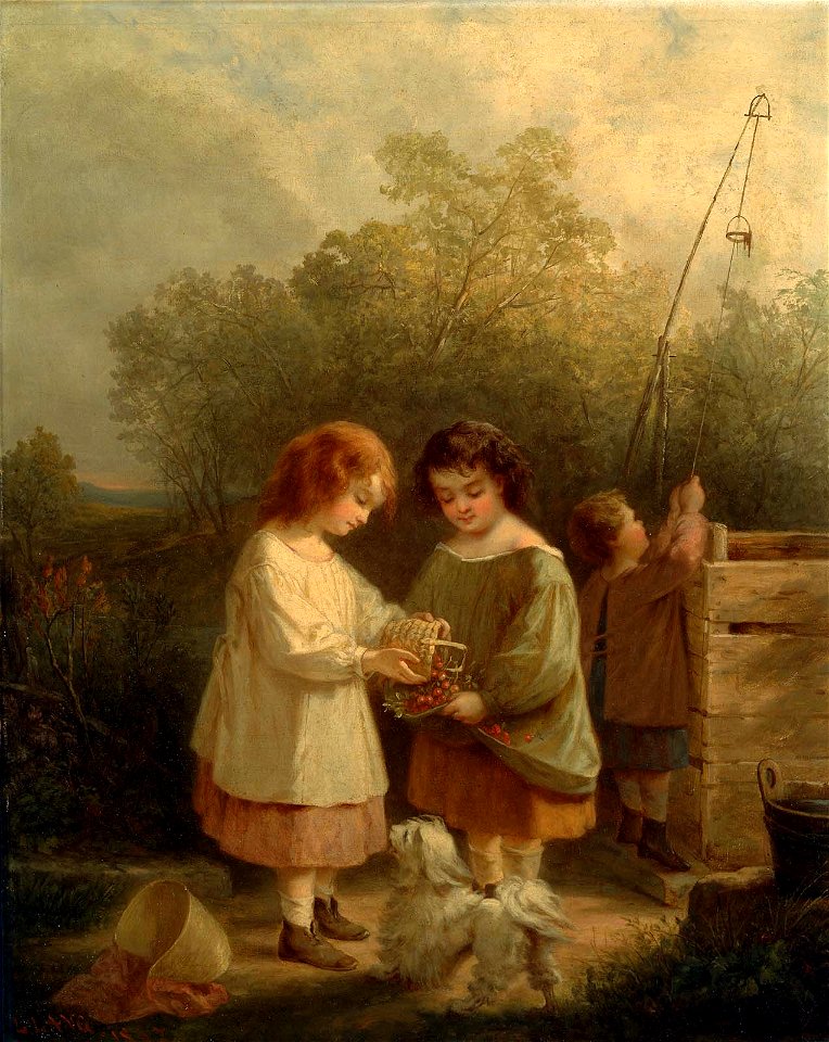 Louis Lang - Girls with Berries - 1985.408 - Museum of Fine Arts