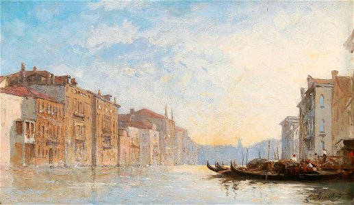 Louis Mouchot - The Grand Canal, Venice