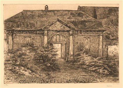 Louise Danse - L'abbaye de la Cambre - Graphic work - Royal Library of Belgium - S.III 8181