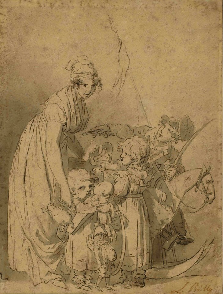 Louis Léopold Boilly - Les jouets du jour de l'an
