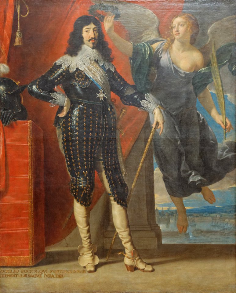 Louis Xiii Couronn Par La Victoire By Philippe De Champaigne Louvre