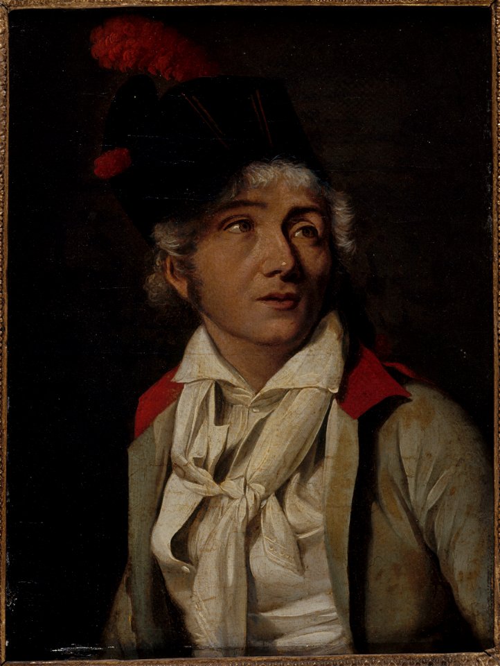 Louis Léopold Boilly - Portrait d'un acteur, en veste blanche à collet rouge - P1469 - Musée Carnavalet
