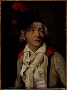 Louis Léopold Boilly - Portrait d'un acteur, en veste blanche à collet rouge - P1469 - Musée Carnavalet