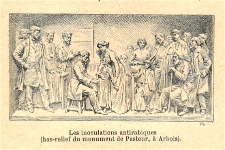 Louis Pasteur-bas relief du monument d'Arbois-2