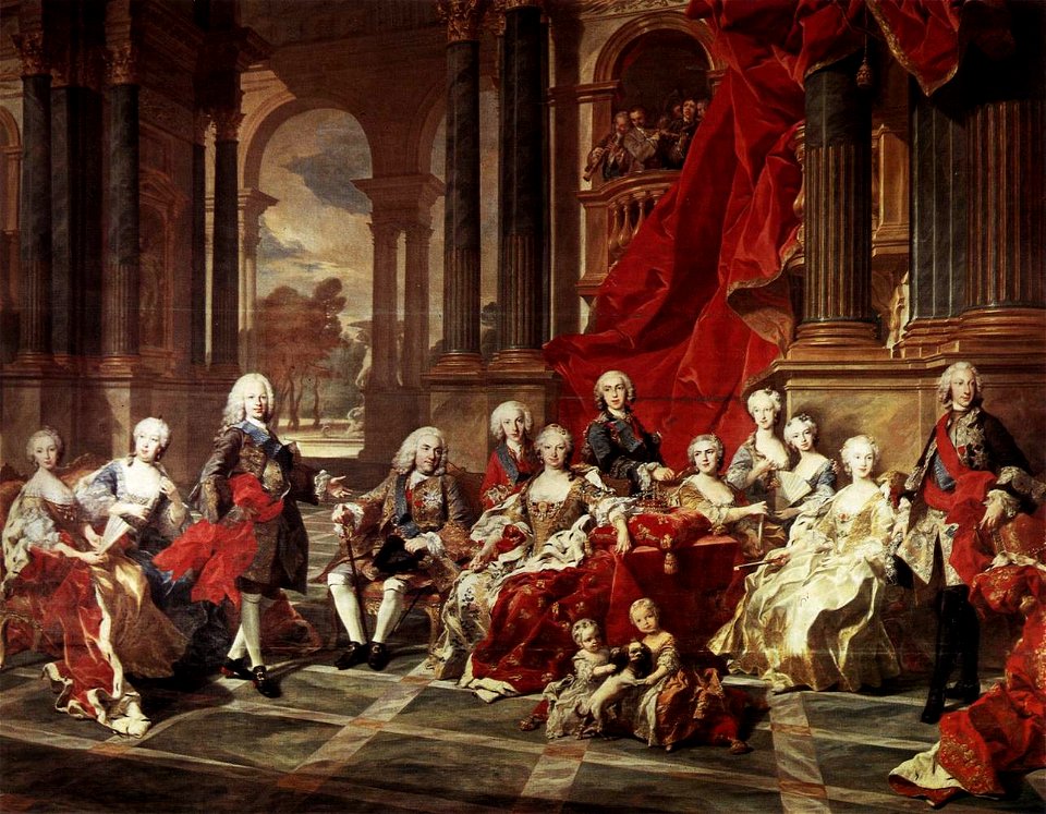 Louis-Michel van Loo - The Family of Philip V - WGA13442