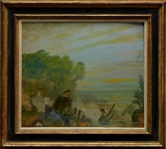 Louis Michel Eilshemius - Sunset, Nude Entering Water - 1963.53.FA - Dallas Museum of Art