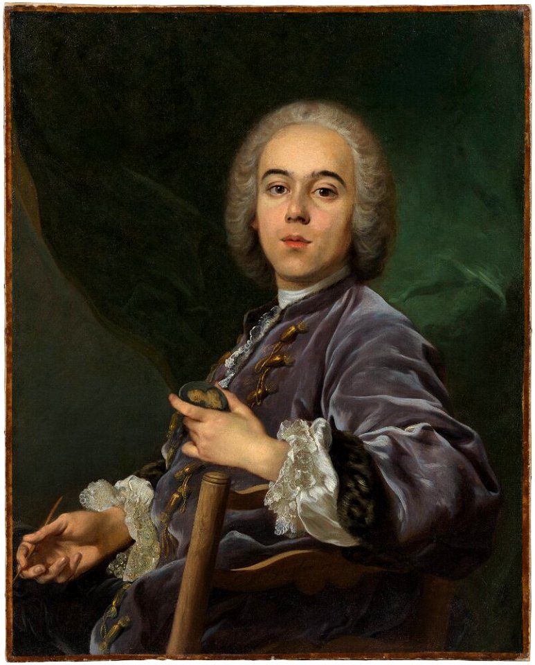 Louis-Michel van Loo - The Engraver and Goldsmith Jacques Roettiers - NM 7539 - Nationalmuseum