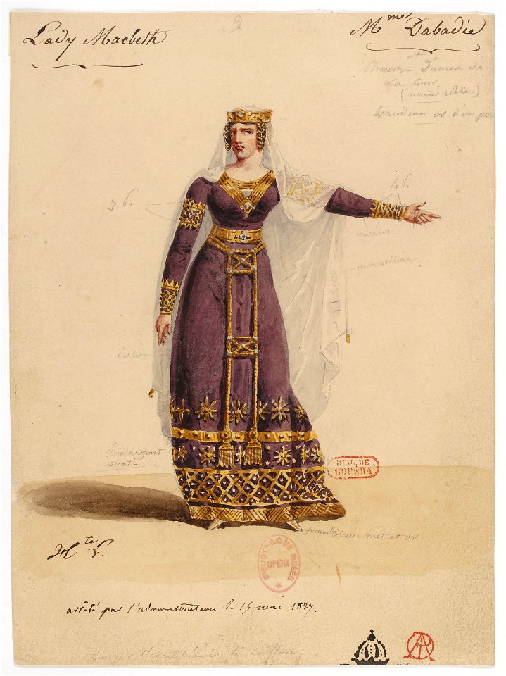Louise Dabadie as Lady Macbeth