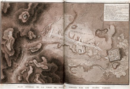 Louis-François Cassas, Plan General de la Ville de Palmyre, Appeler par les Arabes Tadmor