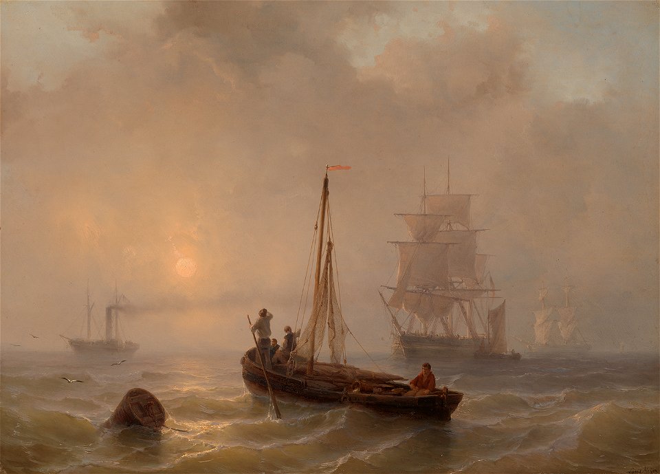 Louis Meijer - Woelige zee - SA 257 - Amsterdam Museum