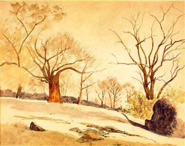 Louis M. Eilshemius - Autumn Landscape - 1966.67 - Smithsonian American Art Museum. Free illustration for personal and commercial use.