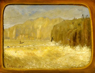 Louis M. Eilshemius - Two Gulls and Cliffs - 1989.43.7 - Smithsonian American Art Museum