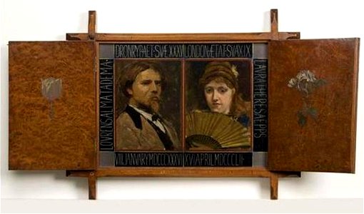 Lourens Alma Tadema - Dubbelportret van Lourens Alma Tadema (1836-1912) en Laura Theresa Epps (1852-1909) - S08693 - Fries Museum
