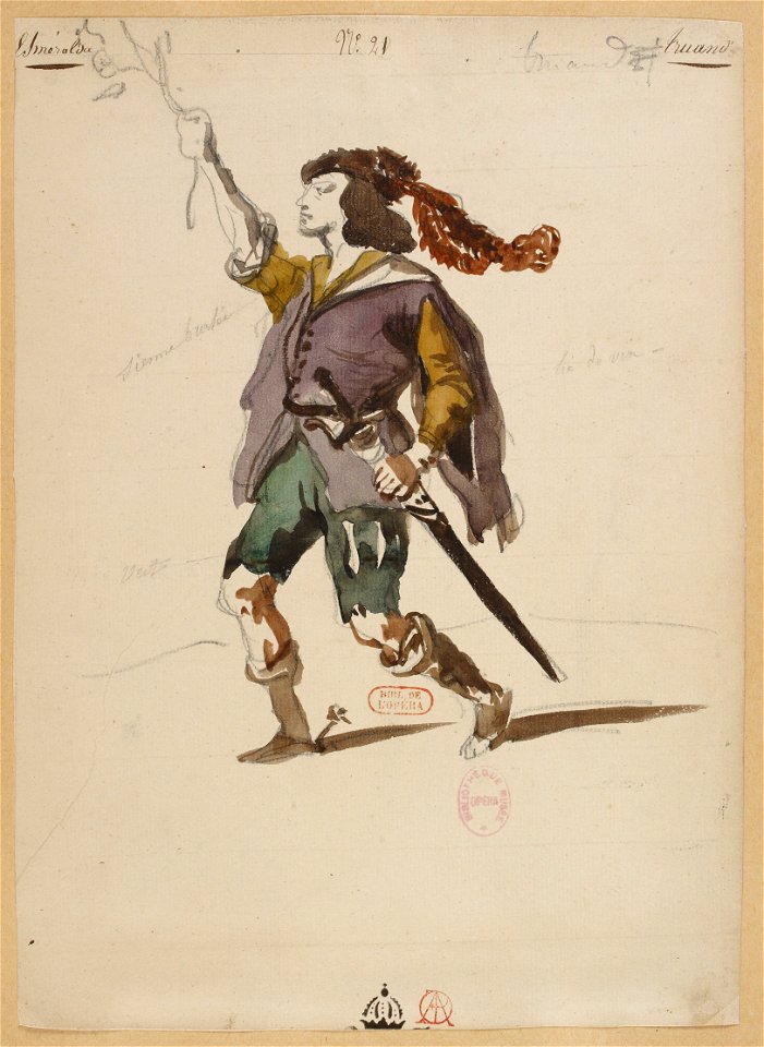 Louise Bertin - La Esmeralda - costume design by Louis Boulanger 11 - 21. Truand